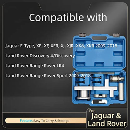 Crankshaft Pulley Removal and Installation Tool Set Compatible with Jaguar Land Rover 3.0lt V6 5.0lt V8 OE# 303-1437 303-1438 303-1439