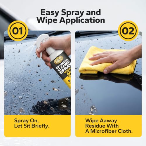 Exterior Cleaner Spray for Cars (10.14 Fl Oz), All Purpose Degreaser & Spot Remover for Sap, Road Grime, Tar, and Stains, Detailing Spray Safe on Paint, Glass, Chrome, Plastic & Trim