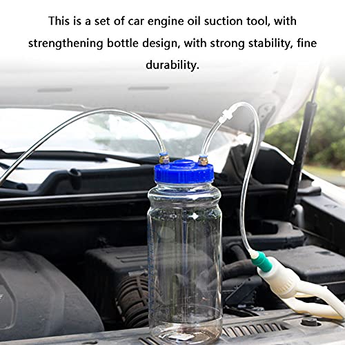 Manual Oil Extractor Pump 2L Hand Operated Vacuum Fluid Extractor for Engine Oil Transmission Fluid Easy One Person Automotive Maintenance Tool Universal Transfer Pump