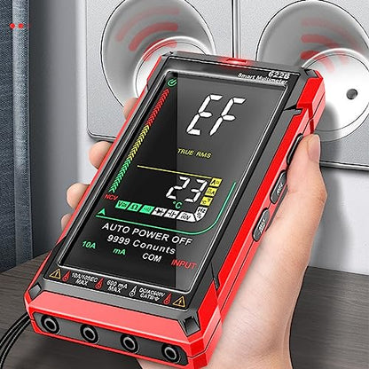 Digital Multimeter Kit Smart Touch Large Screen Rechargeable Digital Tester Fully Automatic Non Burning Ohm Amp Volt Meter