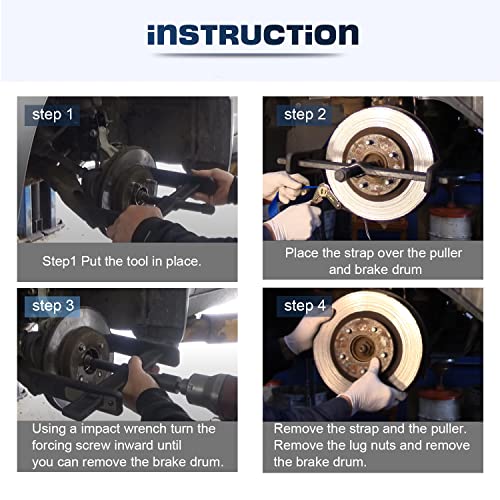 6980 Brake Drum and Rotor Puller Brake Hub Puller for Removing Brake Drums, Rotors, Drive Wheels, Gears, Flywheels, and Pulleys #717-6980