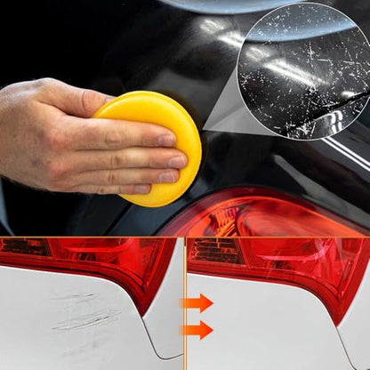 2026 New Upgrade Car Scratch Removal Wax, Scratch Remover for Vehicles with Wipe and Sponge, Car Polishing Wax Scratchs Remover, Cars Paint Scratchs Repair Kit for Deep Scratches (1 Set) - color: 1 Set
