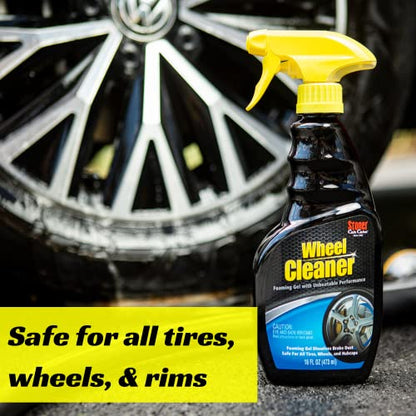 Stoner Car Care 92207-6PK Wheel Cleaner Spray Foaming Gel with Unbeatable Performance, Dissolves Brake Dust, Safe for All Tires, Wheels, and Hubcaps, 16 Fl Oz, Pack of 6 - size: 16 Fl Oz (Pack of 6)