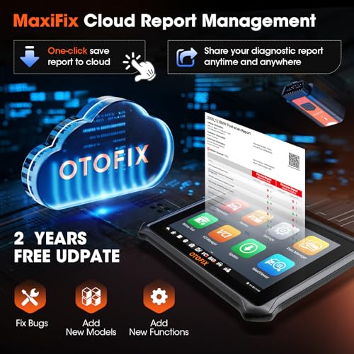 OTOFIX D1 Lite 2026 Bidirectional Scan Tool, Wireless Diagnostic Scanner | 2-Year Free Update, 38+ Services, FCA SGW, CANFD & DoIP, All System Diagnoses, ABS Bleeding, Auto VIN, for 99.99% of Cars