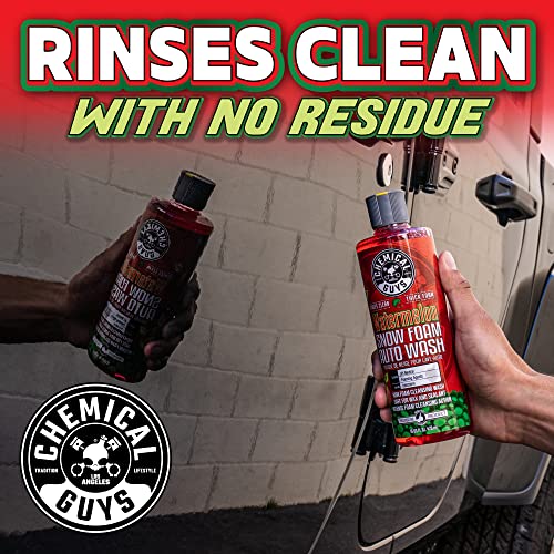 Chemical Guys CWS20816 Watermelon Snow Foam Car Wash Soap, (Works with Foam Cannons or Bucket Washes) Safe for Cars, Trucks, Motorcycles, RVs & More, 16 fl oz, Watermelon Scent - size: 16 Fl Oz (Pack of 1), style: SOAP