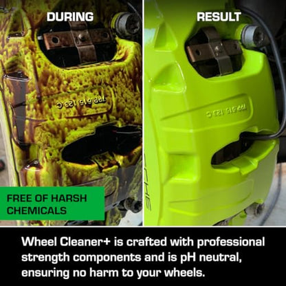 Ethos Wheel Cleaner Spray - Iron Remover Car Detailing - Rim Cleaner Spray Brake Dust, Iron Remover - Color Change Technology - Professional Strength Formula - Brake Dust Remover - color: 16 oz (1-Pack)