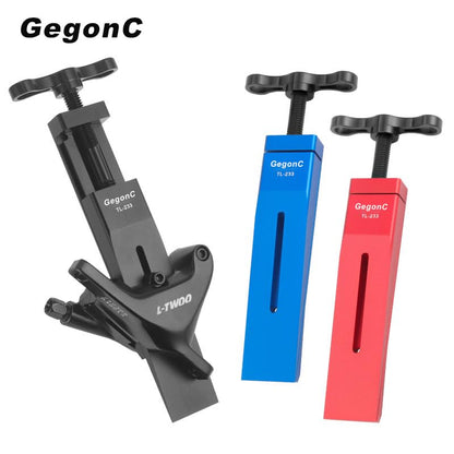 Bicycle Hydraulic Disc Brake Caliper Piston Press Tool, CNC Aluminum Alloy Reset Tool for Shimano, SRAM, Magura, Hope Dual/Quad Piston Brakes, Flat-Push Design for Ceramic Pistons
