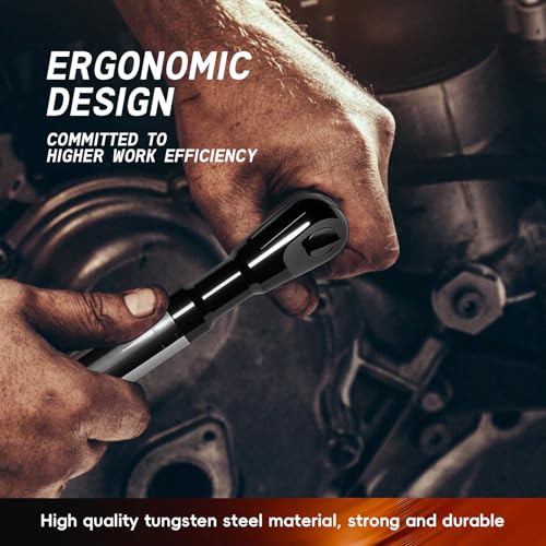 1/2 Inch Offset Extension Wrench Impact Ratchet, 120Nm Impact Ready Electric Extension Wrench with 42T Precision Gear, 430mm Ratchet Extension for Narrow Auto Repair Working Environments - color: 430mm-silvery