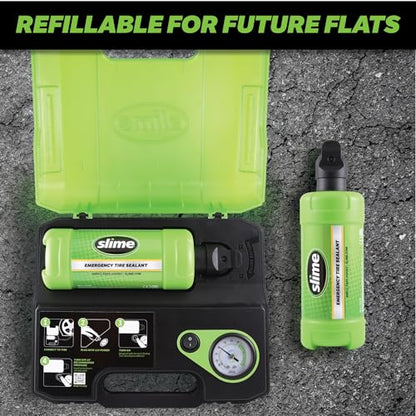 Slime 50159 Flat Tire Repair Kit, Smart Spair Ultra, All-in-one Solution, Repairs and Inflates, Truck/SUV, 15 Min Fix - size: Truck/SUV