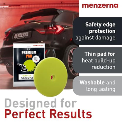 menzerna Soft Cut Polishing Pad 6" por finishes - color: Green