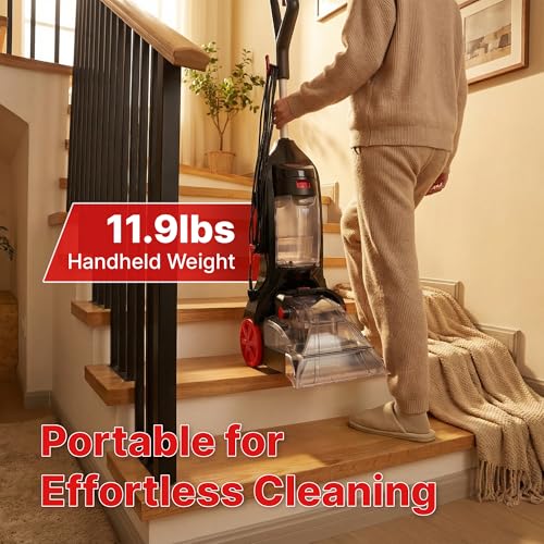 Shop-Vac Upright Carpet Cleaner Machine, 12000Pa Deep Cleaning Carpet Shampooer, Portable Rug Cleaner Machine for Carpet and Upholstery, Lightweight & Powerful