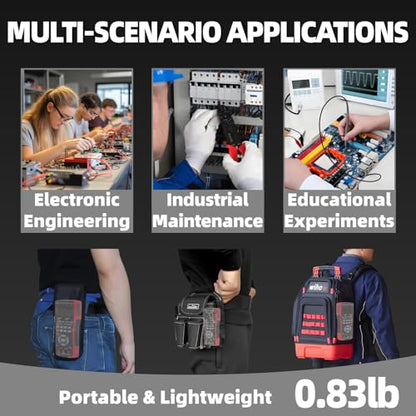 ZT-703S 3 in 1 Handheld Oscilloscope Automotive Dual Channel 50MHz with Digital Multimeter and Signal Generator, 3400mAh for Electronics/Education