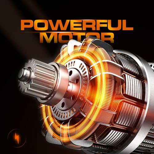 Cordless Oscillating Tool, 20V Oscillating Multi Tool with 2000mAh Battery, 8000-19000RPM, 6 Variable Speed, Dust Port, 3.2° Oscillating Angle, LED Light, Carrying Case for Cutting, Sanding