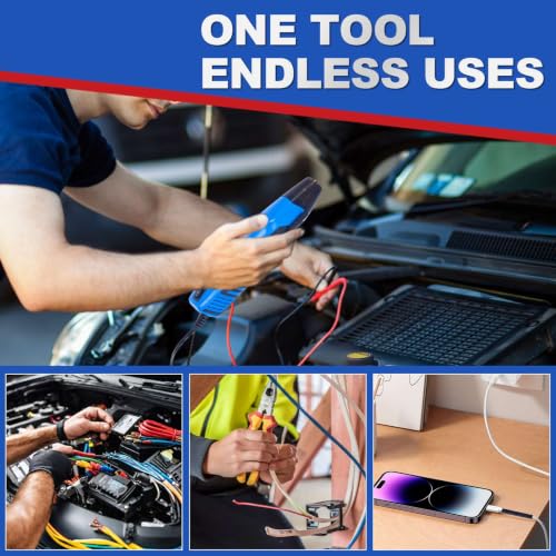 350W Mini Heat Gun for Heat Shrink Tubing, 460PCS 10-26 AWG Solder Seal Wire Connectors & Waterproof Shrink Tube Kit, Portable Hot Air Gun with 2-Temp Max 752°F (400°C) for Automotive, Wiring Repair - size: 460pcs (with heat gun)