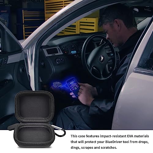 Car and Auto Mini Carry Case Compatible with BlueDriver Bluetooth Pro/Pro Next Gen OBDII OBD2 Scan Tool Monitor for iPhone & Android (Inner Black) -Bag Only - color: Inner Black
