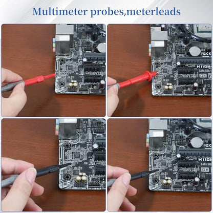27-Piece Multimeter Test Leads Probes kit，multimeter Probes | Multimeter Leads Kit,Multimeter Leads Test Tweezers With，Alligator Clips With Wires，Volt Meter Leads Test Probes，