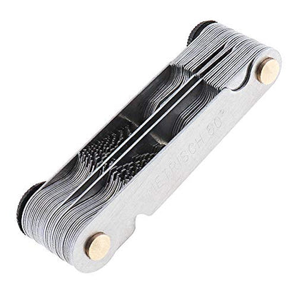 ChgImposs Metric & Imperial & US Screw Gauge SAE Whitworth 55 Degree & Metric 60 Degree & & US 60 Degree Thread Pitch Gauge for Industrial Measurement