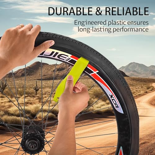 Tire Lever Bicycle Repair Tools Tyre Lever Tire Removal Tool for Tire Removal and Installation, Fits Most Bicycle Tires - color: 2 Pack Yellow