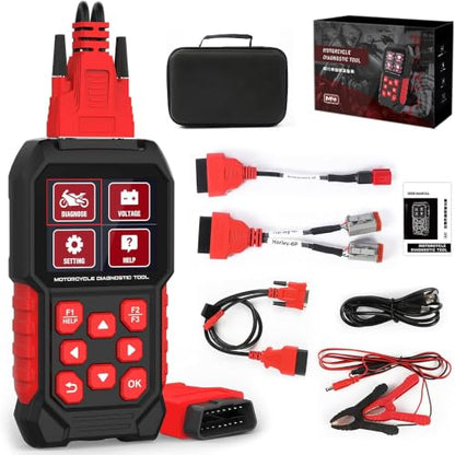 M4 Motorcycle Diagnostic Tool for Harley-Davidson, 17 Languages | Full-system 4-Pin/6-Pin motorcycle scanner with code reading and clearing, live data, service resets and active tests