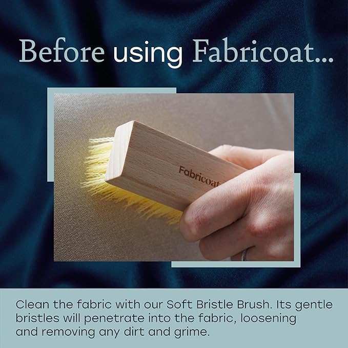 Fabricoat Soft Bristle Brush – Cleaning Brush – Hand Brush – Deep Cleans and Easily Lifts Dirt from Fabric and Upholstery - style: Soft Bristle Brush