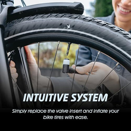 Schwalbe Clik Valve Conversion Set - Presta/SV Valve Conversion Kit - Innovation for Inflating Bicycle Tyres - style: SV