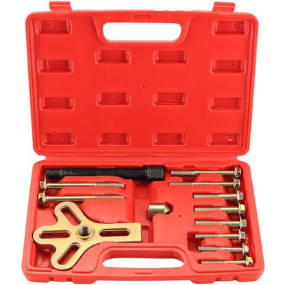 13PCS Harmonic Balancer Steering Wheel Puller Kit | Professional-grade Flywheel Puller, Crankshaft Pulley, Crankshaft Pulley Removal, Compatible with Various Engines