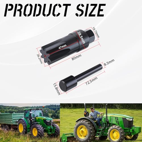 Engine Turning Tool &Timing Pin Kit Compatible with John Deere 3179, 4239, 6359, 4276, 6414, 3029, 4039, 4045, 6059, 6068, and 6619 Engines - Jde83 Jde81-4(Timing Lock PIN)