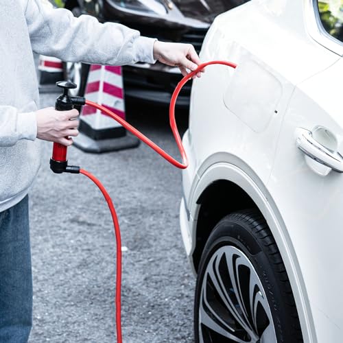 Siasky Siphon Pump 200cc Fluid Transfer Pump(2nd Generation), Fuel Transfer Hand Pump Kit for Gas, Oil, Water and Liquids, Efficient and Lightweight