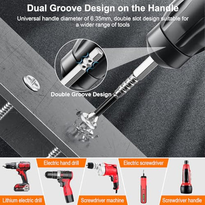 High Magnetic Screwdriver Drill Bit Set - 6pcs K5 Impact Resistant Non Slip Bit - Screwdriver Bit Set - Magnetic Screwdriver Set - 25 50 65 70 90 150mm (6pcs) - color: 6 Pcs