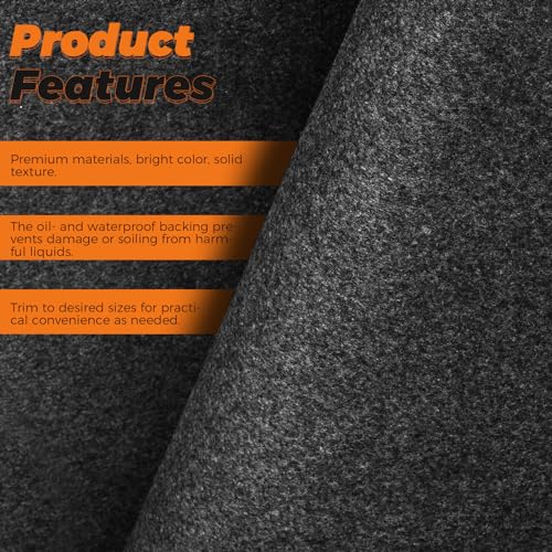 Olaismln Oil Spill Mat (36" X 60") - XL Garage Oil Drip Mat for Driveway | Additional Insurance to Prevent Oil Drain Pan Spills - Under Car Oil Leak Absorption Mat