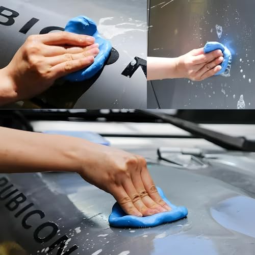 4 PCS Car Clay Bars, 100g High Grade Flexible Claybar with Washing and Adsorption Capacity, Specialized No Scratch Clay Bars Magic Cleaner for Car Bus RV Boat Detailing