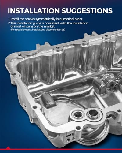 KAX 264-135 Engine Oil Pan Fit for Chevrolet Silverado 1500; GMC Sierra 1500 1999-2006, Chevrolet Tahoe; Suburban 1500; GMC Yukon 2000-2006, Avalanche 1500 2002-2006 - color: Engine oil pan, size: 264-135
