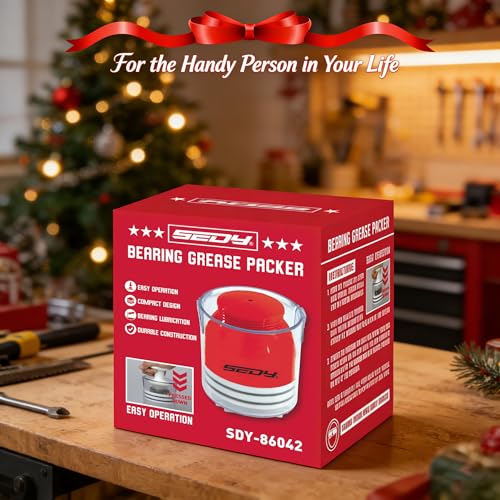 Premium Bearing Packer Kit, Handy Wheel Bearing Packer Tool Portable Wheel Bearing Grease Packer, Effortlessly Flushes Old Grease and Repacks Wheel Bearings