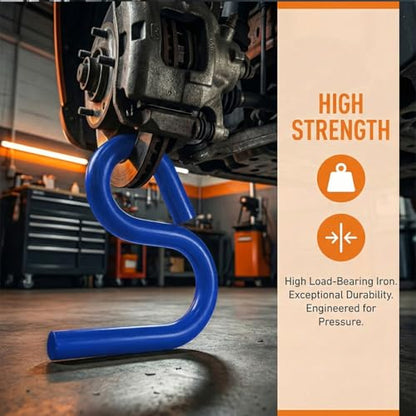 Car 6007 Lower Control Arm Prying Tool, Specialty Lower Ball Joint Press Separator Helper for 7/8" Diameter Pry Bar, Suspension Bushing Remover Pry Tool, Universal for Vehicles (Blue) - color: Blue