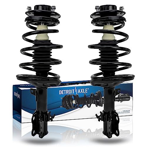 Detroit Axle - Front Struts for 97-01 Toyota Camry 2.2L - [99-03 Solara 2.4L] Complete 2 w/Coil Spring 1998-01 Replacement Ready Shocks Assembly - size: 171678_171679/PAIR