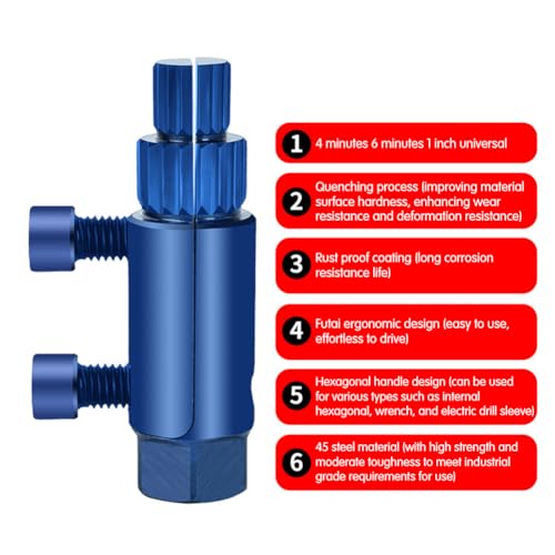Broken Faucet Removal Tool, Quick-Release Bolt Extractor Kit for Damaged Pipes, High-Strength Anti-Rust Screw Remover Tool for Valves Hex Bolts | DIY Home Repair Essentials