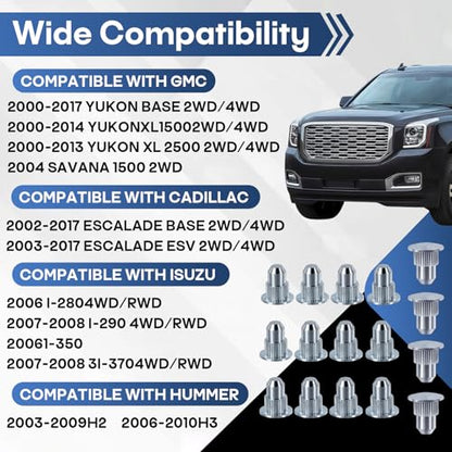 40 Pcs Camber Alignment Guide Pins Compatible with Chevrolet Silverado 1500/2500/3500 GMC Sierra 1500/2500/3500 Tahoe Suburban Yukon Cadillac Escalade Hummer H2 H3 Suspension Systems - size: 40 pack