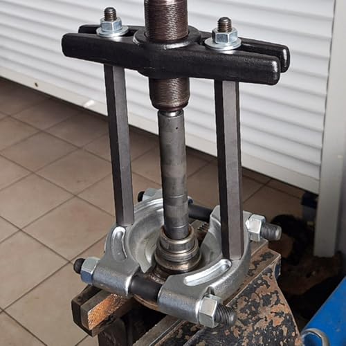 ChgImposs Heavy Duty Bearing Puller Tool with 1/2"–4-5/8" Jaw Spread, 1/2"-13 Threaded Holes, 4" Chrome-Plated Gear & Pinion Splitter for Wheel Hub, Bearing, Pulley – Auto & ATV Use - size: 1/2"–4-5/8" with 1/2"-13 Threaded