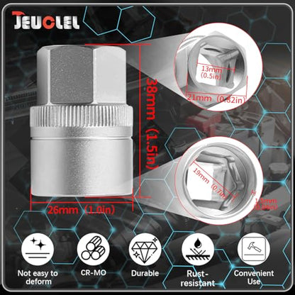 22PCS Wheel Locking Nut Key Kit Compatible with VW VAG Volkswagen | Wheel Lock Nut Socket Adapter Set, Anti-Theft Lug Removal Tool, Anti-Theft Screw Remover, Repair Tool, Tyre Fitting, garage - size: Kit 22 pieces