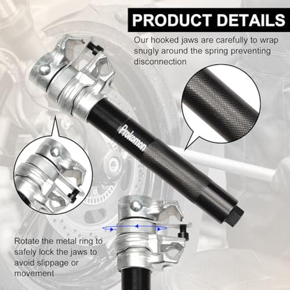Heavy Duty Coil Spring Compressor Tool | 3 Pieces Macpherson Strut Spring Compressor Tool with Jaws and Holder; Max Load 2645 Pounds