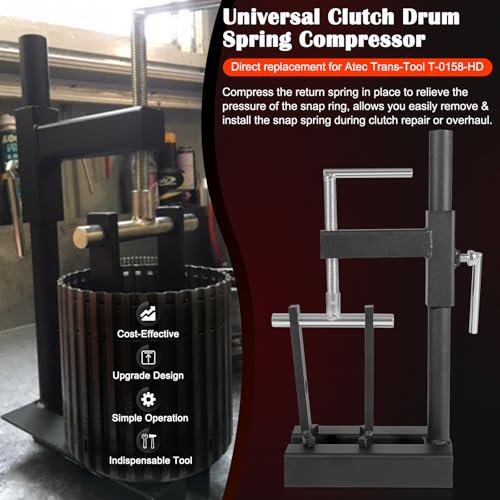 Bonbo T-0158 Universal Multifunctional Automatic Clutch Drum Spring Compressor Transmission Tool Heavy Duty Steel Alt T-0158-HD, Perfectly Compatible with Ford Chrysler GM - size: T-0158