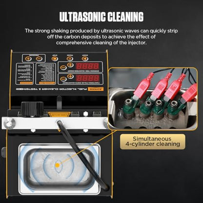 AUTOOL Ultrasonic Fuel Injector Cleaner Tester Support Petrol Motorcycle Automotive Fuel Cleaning