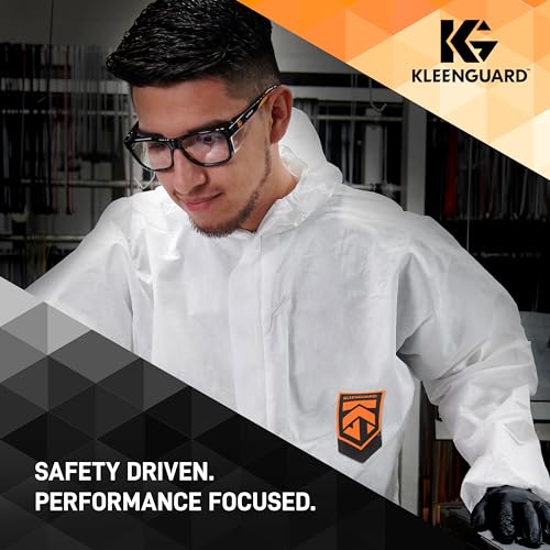 KLEENGUARD unisex-adult Kleenguard Maverick Eye Protection - color: Black Frame Orange Tips