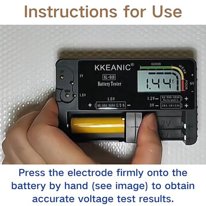 Battery Tester for AA AAA C D 9V & Household Batteries Battery Checker