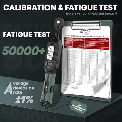 1/4 Torque Wrench Digital(1.1-22.2Ft.Lb) ±1% Average test accuracy Digital Torque Wrench 1/4 Drive with Buzzer and LED Flash Track Mode Torque Wrench Set with Bits & Sockets for Bike Moto Gunsmithing - size: 1/4" 1.1-22.2Ft.Lb Digital Torque Wrench Set