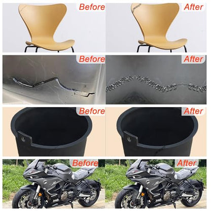 3000 PCS Plastic Welding Staples with Storage Box, 6 Different Shapes Hot Staples for Repair All Car Bumpers Cracks Daily Plastics Welder Supplies