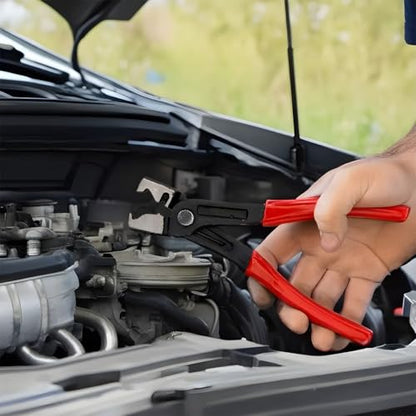 4PCS Electrical Disconnect Pliers for Car, 37960 Straight 13120 37980 60° Vehicle Circuit Connector Separator Tool with Non-Slip Handle, Fuel Line Clip Pipe Pliers, Universal Fit