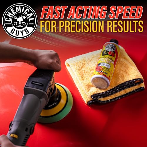 Chemical Guys C4 & P4 Clear Cut Correction Compound and Precision Paint Perfection Polish Combo - Removes Scratches, Swirls, Towel Marks, and Etching, Restores Gloss, Polishing Kit - 2 x 16 oz - style: C4 & P4 Bundle