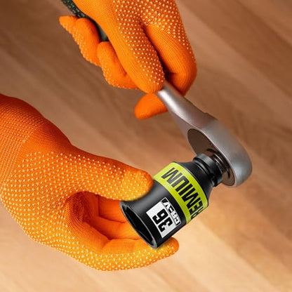 9 Piece 1/2" Drive Impact Socket Set, Metric Axle Nut Sockets, 29-38mm Thicker Jumbo Sockets, Socket Set, 6 Point, Cr-V Steel for Auto Repair - size: 1/2" 9pcs