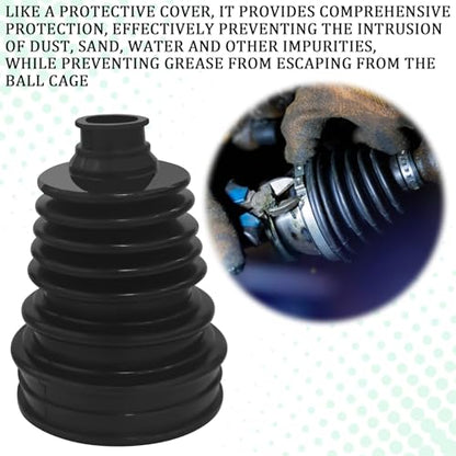 CV Boot Repair Kit Engineer CV Joint Boot Clamp Kit Rubber Universal Rack and Pinion Boot Set with Stainless Steel Clamps, Velocity Joint Boot Front Outer for Toyota Camry Highlander